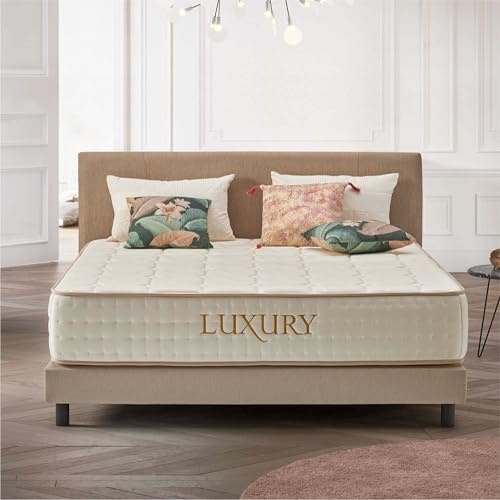 Naturalex - Matratze 160x200 - Luxury - Kaltschaummatratze 30 cm Hoch - H4 - Ergonomie + Hypoallergen + Wendbar - Latex Blue 7 Zonen - Öko-Tex Zertifiziert