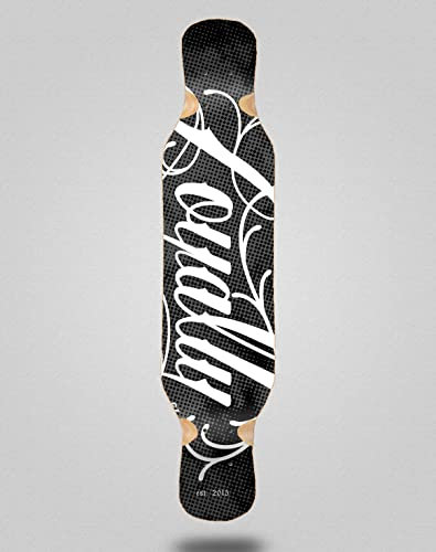 Loyalty Skateboard Longboard Deck 46 x 10 Log Black