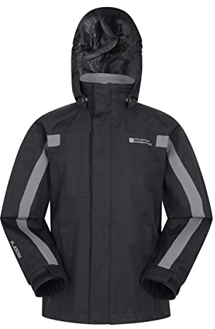 Mountain Warehouse Samson II Kids Waterproof Jacket Black 13y