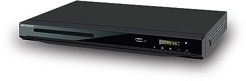 Emerson Lettore DVD ED-8000 con conversione HD, uscita HDMI, riproduzione USB, risoluzione 1080p e audio Dolby Digital Surround - Migliora la tua collezione di DVD con qualità dell'immagine ad alta