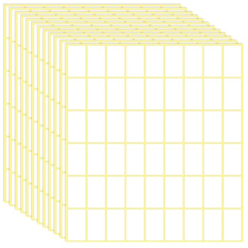 Lot de 1620 pièces étiquettes blanches inscriptibles 16 x 28 mm Étiquettes nominatives vierges Étiquettes de classeur de fichiers Étiquettes alimentaires pour bocaux, boîtes, enveloppes, école, bureau