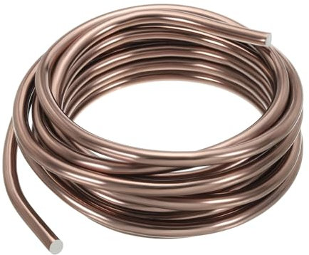 PATIKIL Alambre de Entrenamiento de Bonsái de 6 mm x 19Ft Alambre Floral de Aluminio Anodizado para Fijar Ramas de Jardinería Marrón