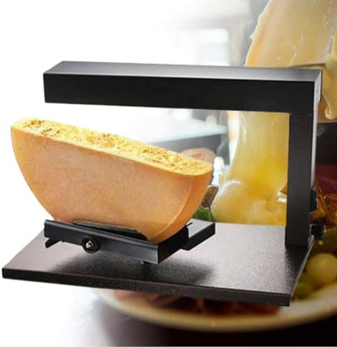 Fundidor de queso comercial para queso raclette Queso eléctrico Calentamiento uniforme Se puede inclinar y girar Fundidor de queso para raclette Parrilla para queso 40 s Queso derretido,Odd