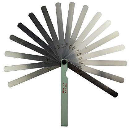 AHL 0.02-1mm Fühlerlehre Blätter 17 Blätter Fühlerlehren-Satz (150mm)