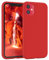 EAZY CASE Premium Silikon Handyhülle kompatibel mit iPhone 11, Slimcover mit Kameraschutz und Innenfutter, Silikonhülle, Schutzhülle, Bumper, Handy Case, Hülle, Softcase, Rot