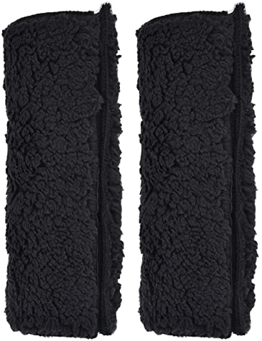 Joyzan Rollstuhl Armlehnenbezug, Armlehnen Polster Abnehmbares Stuhl Armpolster Armlehne Druckentlastung Pad für Standardrollstühle Bürostuhl Transportstühle Bürositz Sessel Schonbezug Schwarz, 1 Paar