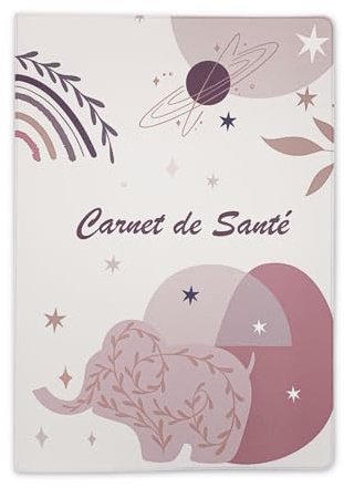 Nemau - Protège Carnet de Santé Enfant et Adulte – Housse Souple Lavable – Format Universel – Motifs Modernes – Étui de Protection Durable pour Carnet Médical – Idée Cadeau - Modèle Boho