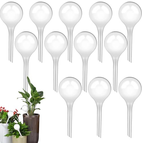 Thapncow 12 Boules d'arrosage Automatique pour Plantes, Petites Boules d'arrosage Automatique en Plastique, arrosage des Plantes, Convient aux Plantes d'intérieur et d'extérieur.
