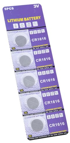 FHGSPQWM 5 pilas de botón de litio CR1616 de 3 V para reloj de juguete, control remoto, calculadoras, batería de juguete