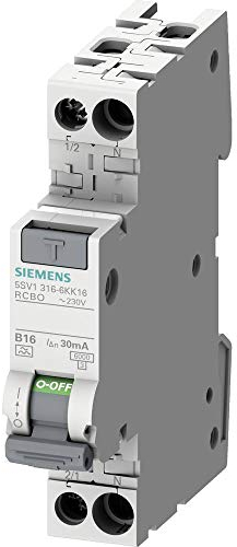 Siemens 5SV13166KK06 FI-Schutzschalter/Leitungsschutzschalter 2polig 6A 0.03A 230V