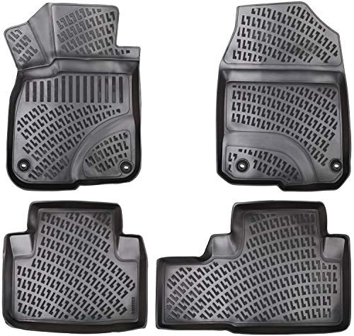 Elmasline 3D Gummimatten Set für Honda CR-V 5 (2018-2023) | Fußmatten Set mit hohem Rand - Zubehör