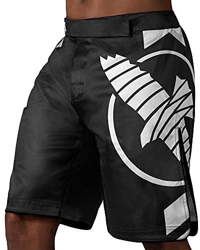 Hayabusa Icon Fight Shorts - Zwart / Wit