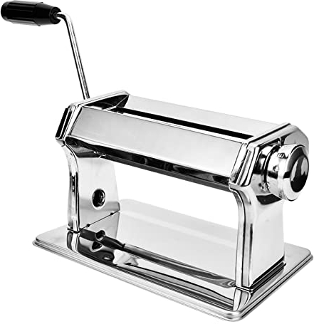 Manual Pasta Machine, Pasta Maker with 6 Thickness Adjustment, 15cm Cut Surfaces Uniform Pressing Metal Clay Roller Machine for Art Craft, Clay Material