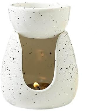 Zktfyshk Bruciatori di olio essenziale in ceramica bruciatori di fusione con cucchiaio lumini colorati portacandele aromaterapia bruciatori aromatici