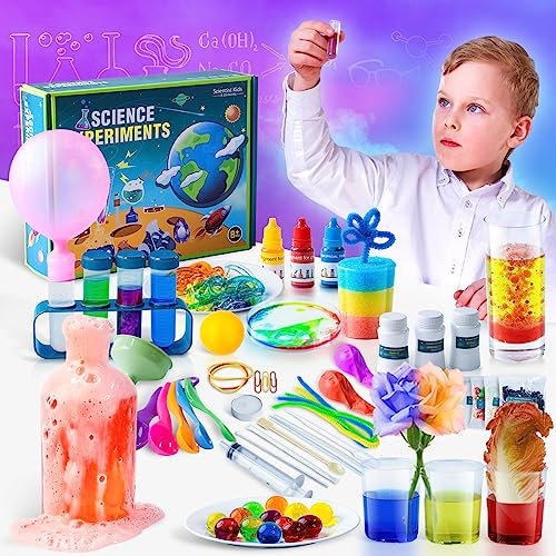 50+ Wissenschaft Experimente Kits für Kinder - STEM Projekte Wissenschaftliche Spielzeug für Kinder 4 6 8 10 12 Jahre alt, Weihnachten Geburtstag Geschenke für Jungen und Mädchen, Chemie-Set