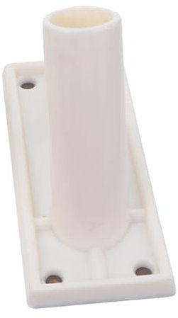 FONDOTIN Support Mural Plastique pour Drapeaux Support De Hampe Adhésif pour Mât De Drapeau Installation Facile Mur Toit Jardin pour Et Célébrations