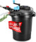Teicher Teichdruckfilter mit UV Lampe | Teichschwämmen, 11 W UVC Klärer, Teich Filteranlage | Teichfilter ohne Pumpe für Gartenteich & Koi Teiche, Druckfilter 10.000 l/h