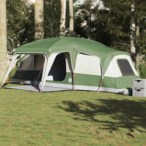 Générique Tente familiale avec dôme Porche 9 Personnes Vert imperméable,Tentes,18.39KG-4009584