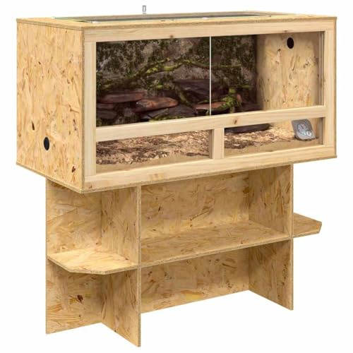 vidaXL Terrarium Brun 100 x 50 x 100 cm OSB