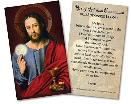 Catholic to the Max Spiritual Communion Holy Card Paper Pack of 50