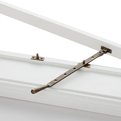 Signature Hardware 473655 10 Casement Window Stay - Brass - Antique Brass