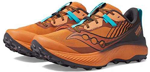 Saucony Men's Endorphin Edge Hiking Shoe, Clay/Basalt, 10.5 UK