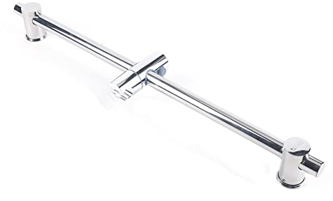 Barre de douche réglable en acier inoxydable 304 - Support mural sans perçage - 66 cm