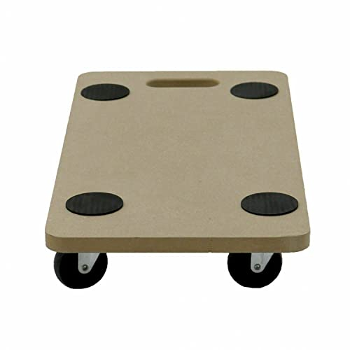 FEELIT 200KG Heavy Duty Anti Slip Hand Dolly Trolley Cart Furniture Moving Wooden Platform Mover Swivel Castors Perfect For Home, Workplace Or Professional Removals Use