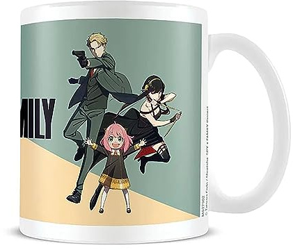 Pyramid International Spy X Family Tasse (Cool vs Family Design), 325 ml, Keramik-Kaffeetasse, Tassen und Kaffeetassen für Männer, Tassen für Frauen und Tassen für Kinder – offizieller