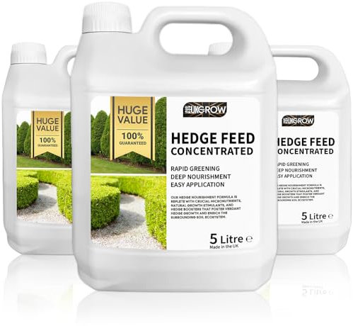 UKGROW Hedge Boost - Concentrated Hedge Feed 5L - Versatile Nutrition for All Hedge Varieties