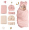Smgbway 3Pcs Baby Pucksack Neugeborene 0-3 Monate, Babyschlafsack Puckschlafsack, Pucktuch Baby, Babydecke Swaddle Baumwolle 100%,Unisex Pack Wickel für Mädchen, Jungen,Neugeborenes Geschenk (2PCS)