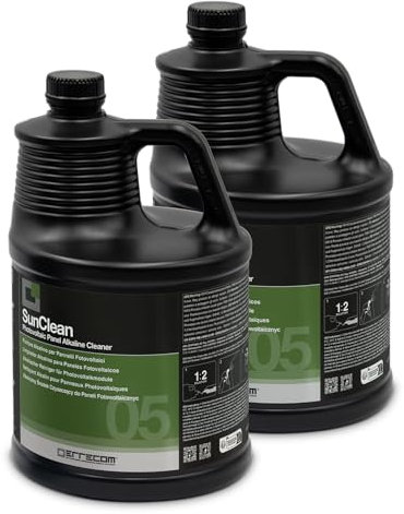 Errecom SunClean, Pulitore Alcalino per Pannelli Impianto Fotovoltaico, Formula Concentrata, 10 L (2 x 5 L)