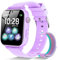 Montre Connectée Enfant 4G, Smartwatch Téléphone pour Filles Garçons avec GPS, SOS, WiFi, Appel Vidéo, Chat, Mode Classe Notification Jeux Réveil, Montre Intelligente Enfants Cadeau 4 -12 Anss, Violet