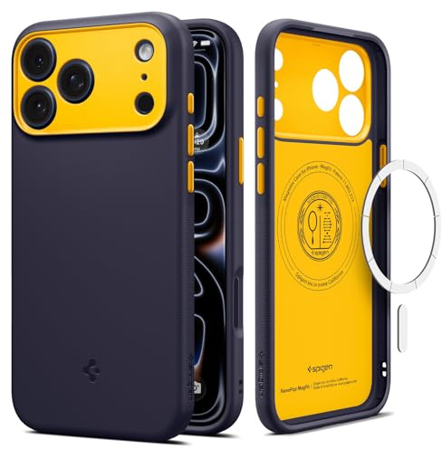 Spigen Nano Pop MagFit Case for iPhone 17 Pro Max, MagSafe Compatible Phone Cover [Military-Grade Drop Protection] - Blueberry Navy