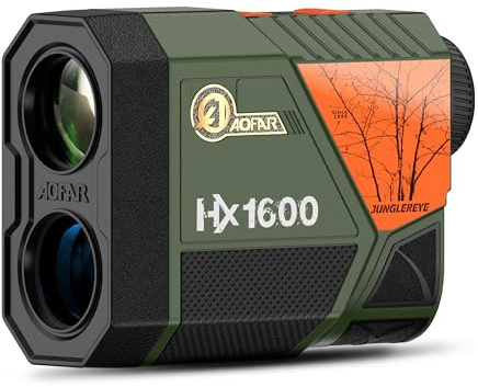 AOFAR Rangefinder for Hunting Archery HX1600, 1600 yards with Angle and Horizontal Distance, High-Precision for Bow Hunting with Range, Speed, Scan Mode, Lightweight, Free Battery, Carrying Case
