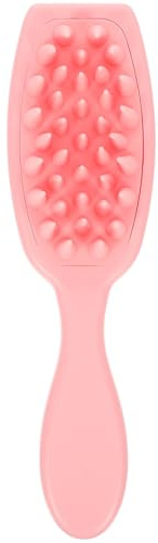 ROMISBABA Cepillo Masajeador para Cuero Cabelludo Rosa, Cepillo de Champú Exfoliante para Lavado Profundo, Masajeador Manual para Cabello Limpio y Saludable, Herramienta de Masaje para Uso