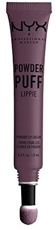 NYX Professional Makeup Lippencreme - Powder Puff Lippie Lip Cream, leichte Creme für die Lippen, pudrig-weicher Look, 12 ml, Deep Plum