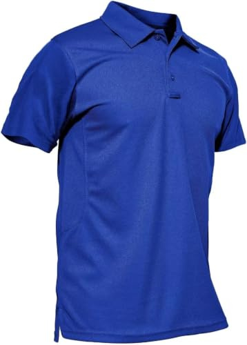 KEFITEVD Polo à Séchage Rapide pour Homme T-Shirts de Golf légers Hauts à Manches Courtes d'été