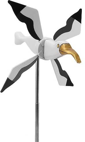 Seagull Windmill, Wind Spinners for Garden on Stake, Outdoor Yard Attractive Decoration Whirligig Windmill