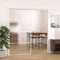 Home Garden Schiebetür ESG Glas satiniert und Aluminium 102,5x205 cm weiß