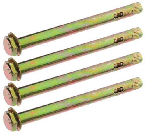 HOMSFOU 4 Pernos De M10 Sellador De Hormigón Pilotes De Anclaje De Hormigón Anclajes De Cemento Para Hormigón Anclajes Moleteados De Hormigón Sólido Pernos De Tapón