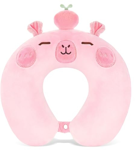 Zepphi Cuscino da Viaggio, Cuscino Cervicale Viaggio Portatile per il Collo dei Bambini, Cuscino a Forma di U in Memory Foam, Cuscino di Supporto per Aereo Auto Campeggio Ufficio
