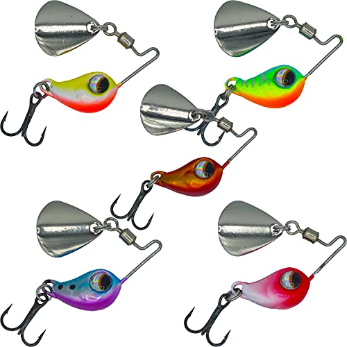 Paradox Fishing Jig Spinner 5er Set 6-25g Spin Jig zum Barsch Angeln - Köder für Zander, Hecht