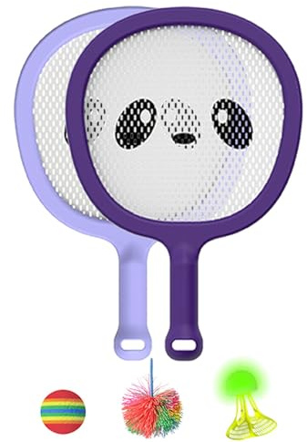 Juego de raquetas para niños, juego de raqueta de bádminton para niños | Raqueta de bádminton multifuncional para niños mayores de 3 años, juego de raqueta de bádminton, juego de deportes en