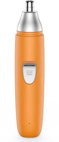 Tondeuse pour les poils de nez, tondeuse à sourcils et à poils de nez sans douleur pour hommes et femmes, tondeuse rechargeable à deux lames pour un nettoyage facile