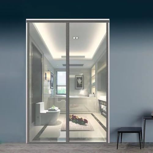 Rideau de Porte Isolant Thermiquement et Auto-Thermique en PVC Transparent