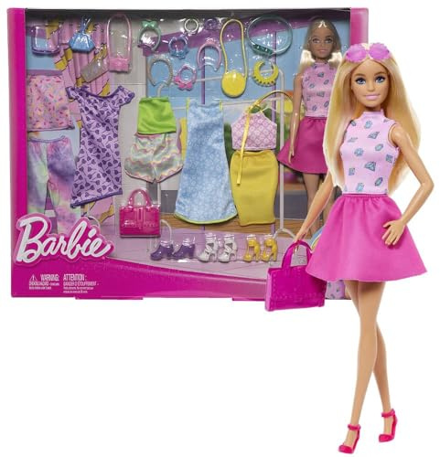 Barbie Grande Fashion Gioco Set Mattel | Bambola e Vestiti
