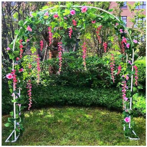 Pergola de jardin en métal pour clématites, escalade, support résistant aux intempéries, arche de rose pour mariage extérieur treillis et tonnelle