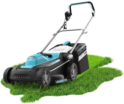 Cecotec Cortacésped de Cable Terrenator 360 Flex Z. 1500W, Ancho de Corte 36cm, Cambio de Altura Sistema Z-Tech, 3in1 con Mulching, Ruedas Traseras XL, Seguridad con Tecnología BeltDrive