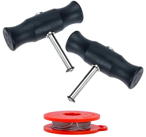 JJYHEHOT 3 PCS Auto Strumento per Rimozione Parabrezza Kit, Strumenti di Rimozione del Parabrezza 2 Manici 1 Bobine Filo Acciaio Universale Strumenti di Rimozione Vetri Auto